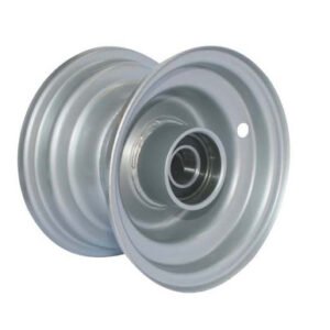 6"x4.50" Galv Rim, 52mm Bore, 85mm Hub Length, 52mm x 20mm High Speed Bearings, + Hubcap
