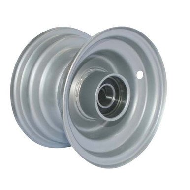 6"x4.50" Galv Rim, 52mm Bore, 85mm Hub Length, 52mm x 20mm High Speed Bearings, + Hubcap