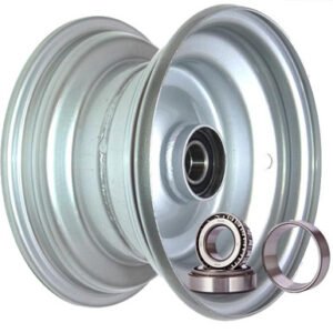 media__98658.1788123246.386.513 8"x5.50" Steel Rim, 52mm Bore, 85mm Hub Length, 52mm x 25mm Keyed & Plain Bushes + Hubcap (Pre-assembled)