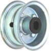 4"x2.00" 2-Pc Zinc Coated Rim, 35mm Bore, 62mm Hub Length, 35mm x Â¾" Nylon Bushes